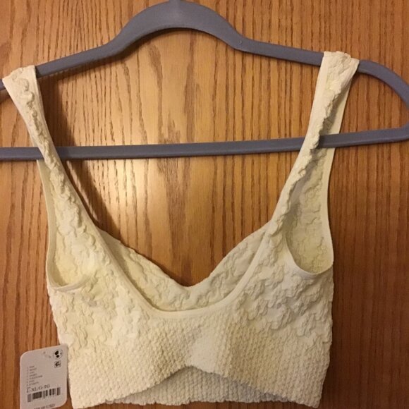 NWT FREE PEOPLE Just Like That Seamless Bra Ivory-size L/XL - Picture 8 of 8
